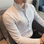 Chemise homme très élastique sans repassage