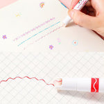 💖 MEILLEURS CADEAUX POUR LES ENFANTS - Stylos à double pointe avec 6 formes de courbes différentes Pointes fines