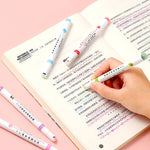 💖 MEILLEURS CADEAUX POUR LES ENFANTS - Stylos à double pointe avec 6 formes de courbes différentes Pointes fines