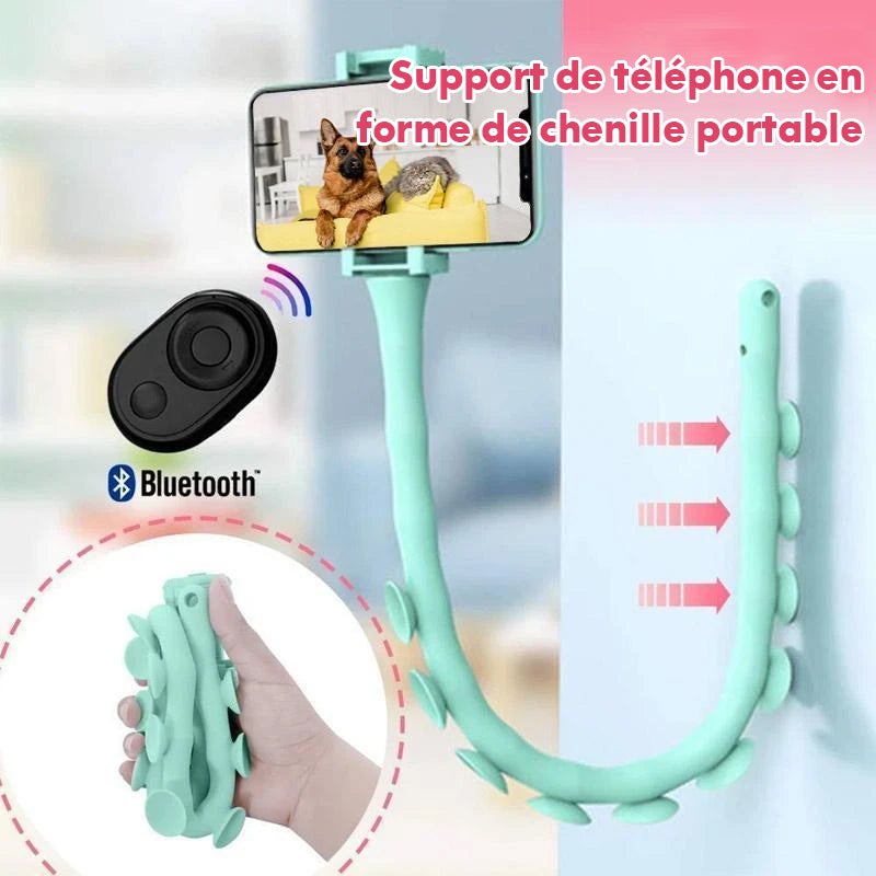 Support de Téléphone en Forme de Chenille Portable