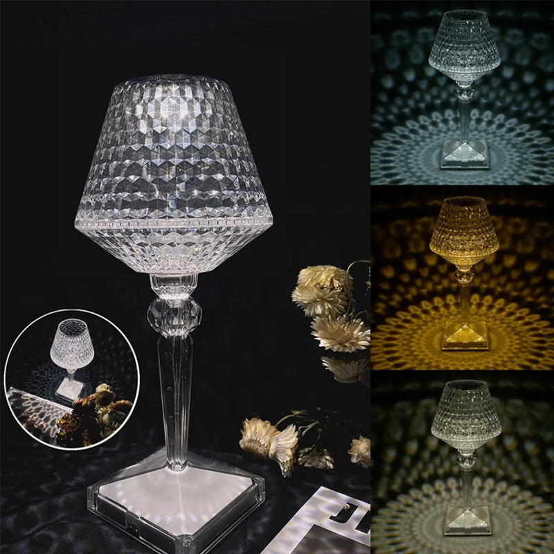 Lampe de table en cristal