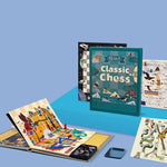 Jeu d'échecs portable multifonctionnel de style livre 15 en 1