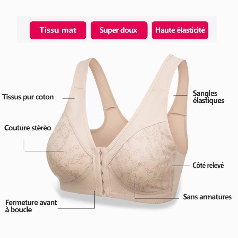 Soutien-gorge en Coton à Fermeture Avant