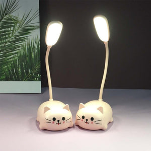 Lampe de Bureau LED Chat de Dessin Animé