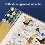 Jeu d'échecs portable multifonctionnel de style livre 15 en 1