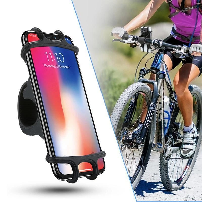 Support de Téléphone Portable en Silicone pour Vélos