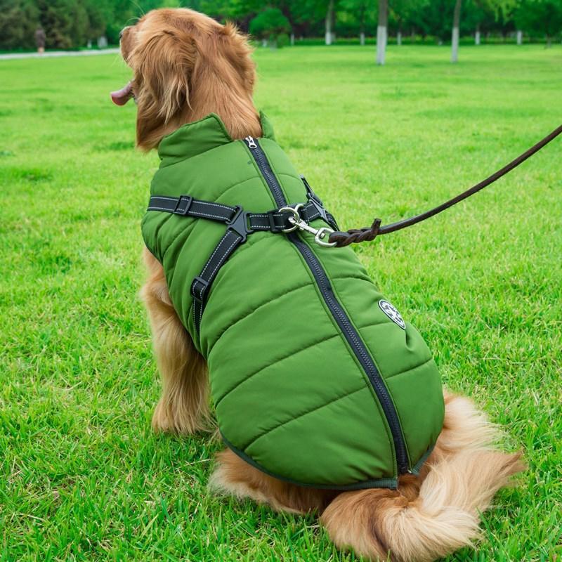 Manteau d'hiver à fermeture éclair pour chiens