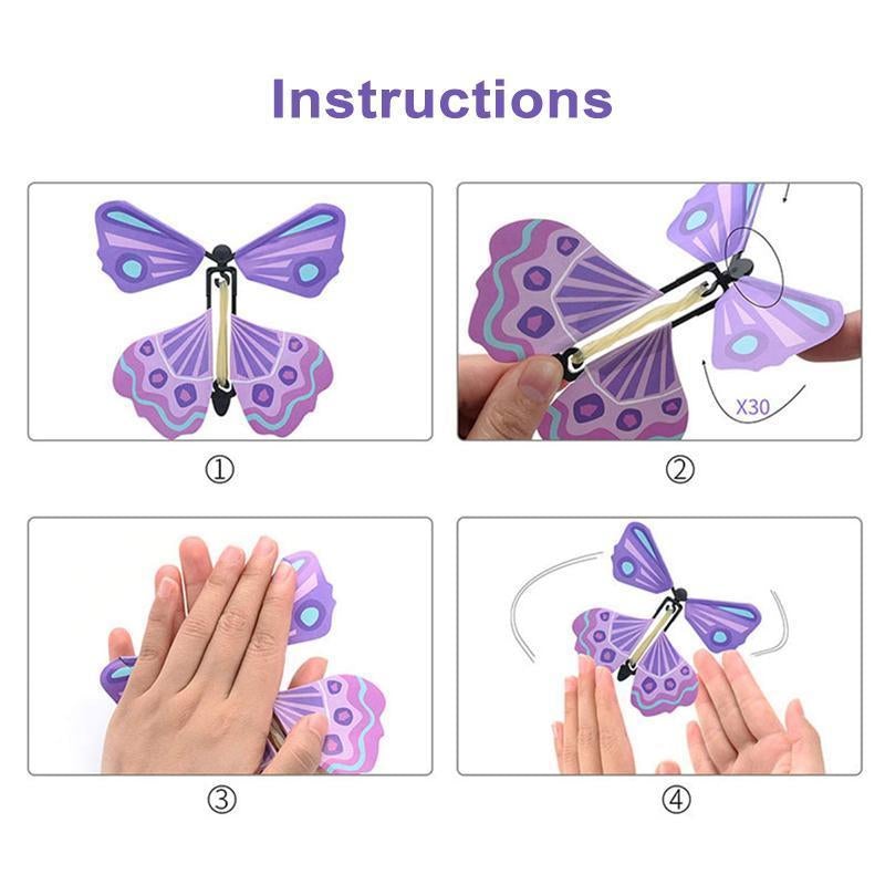 Creative Magic Props Jouets pour enfants Flying Butterflies