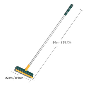 Brosse de nettoyage 2 en 1 pour espace de toilette