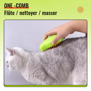 Peigne de massage en spray pour animaux de compagnie