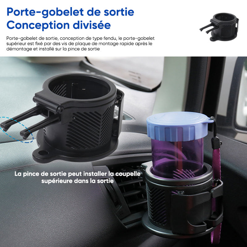 Adaptateur d'extension de porte-gobelet de voiture 3 en 1