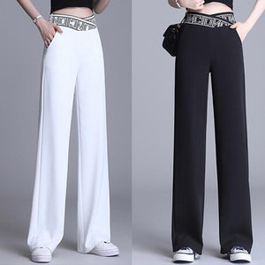 Pantalon de costume avec taille élastique