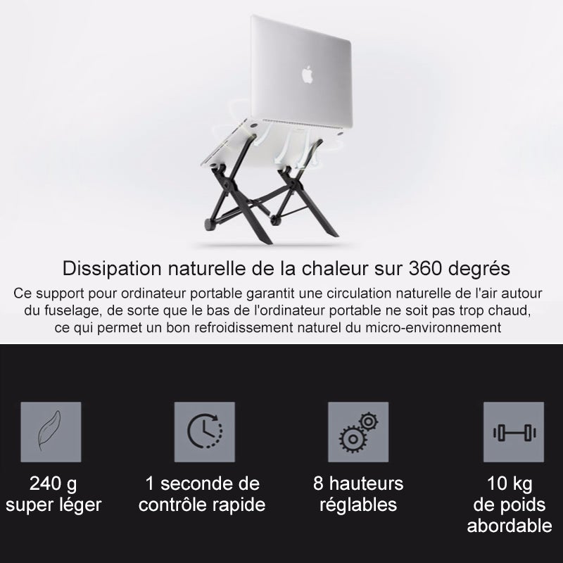 Ciaovie™ Support Ajustable pour Ordinateur Portable