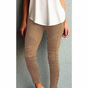 Pantalon Amincissant En Coton Elastique