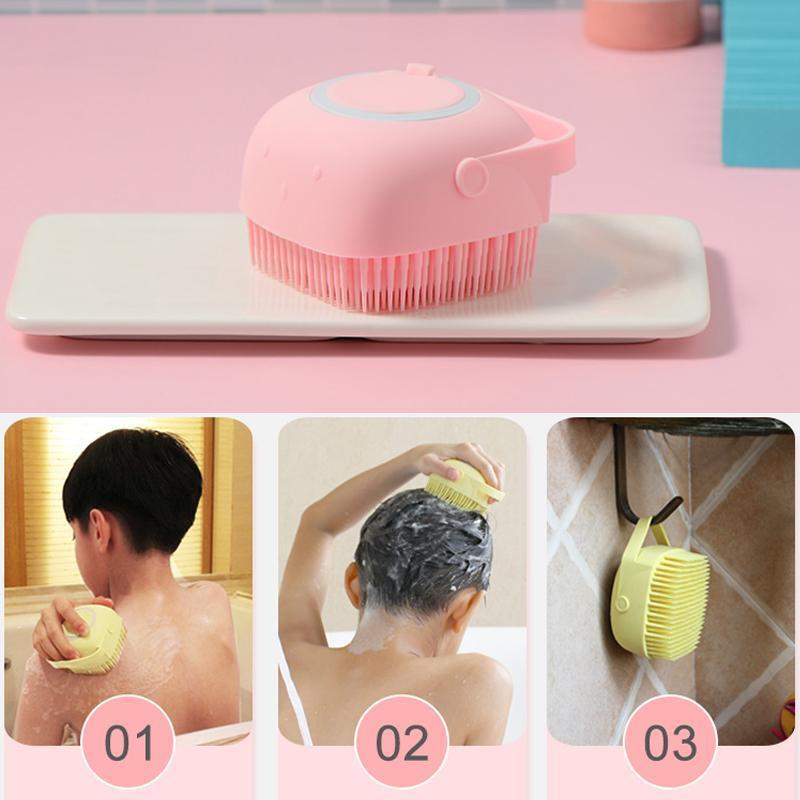 Brosse de Massage de Bain en Silicone Souple