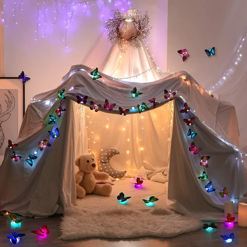 Veilleuse 3D LED Papillon Décoration