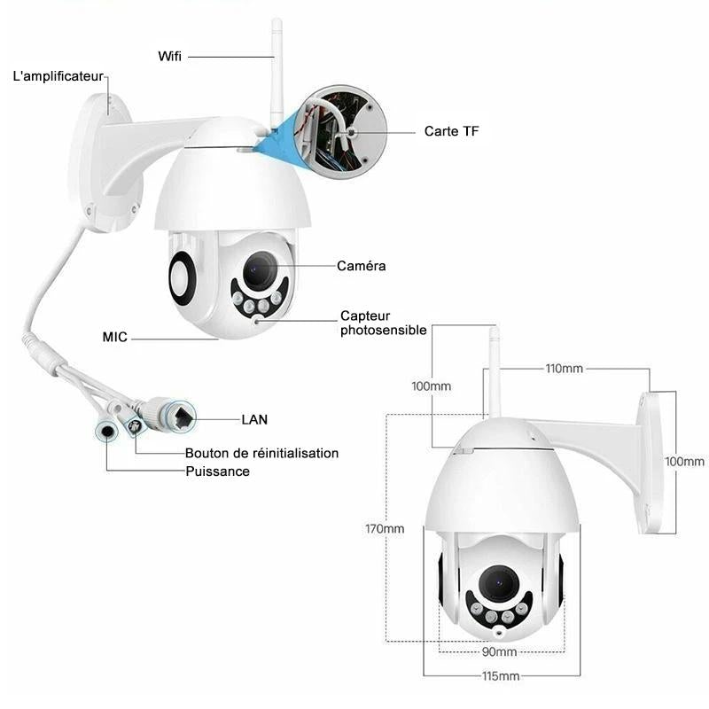 Caméra Extérieure Wifi HD