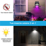 Applique murale solaire anti-moustiques