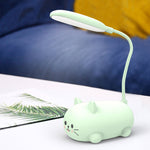 Lampe de Bureau LED Chat de Dessin Animé