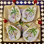 Ornement d'art de coquille d'huître | cadeau de Noël
