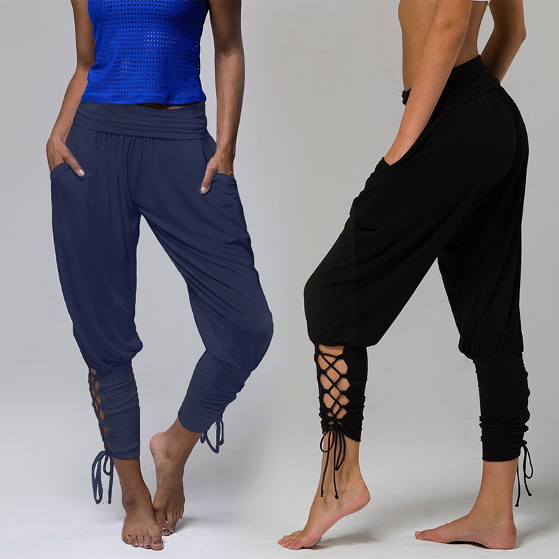 Ciaovie™ Pantalon Yoga Sarouel Femme Spandex Capri Pilates Sport