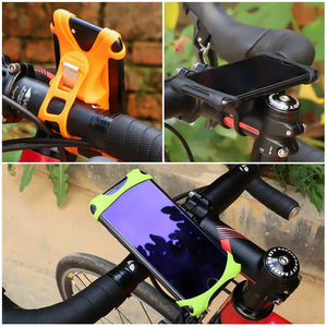 Support de Téléphone de Vélo Universel en Silicone Antidérapant Réglable