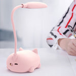 Lampe de Bureau LED Chat de Dessin Animé