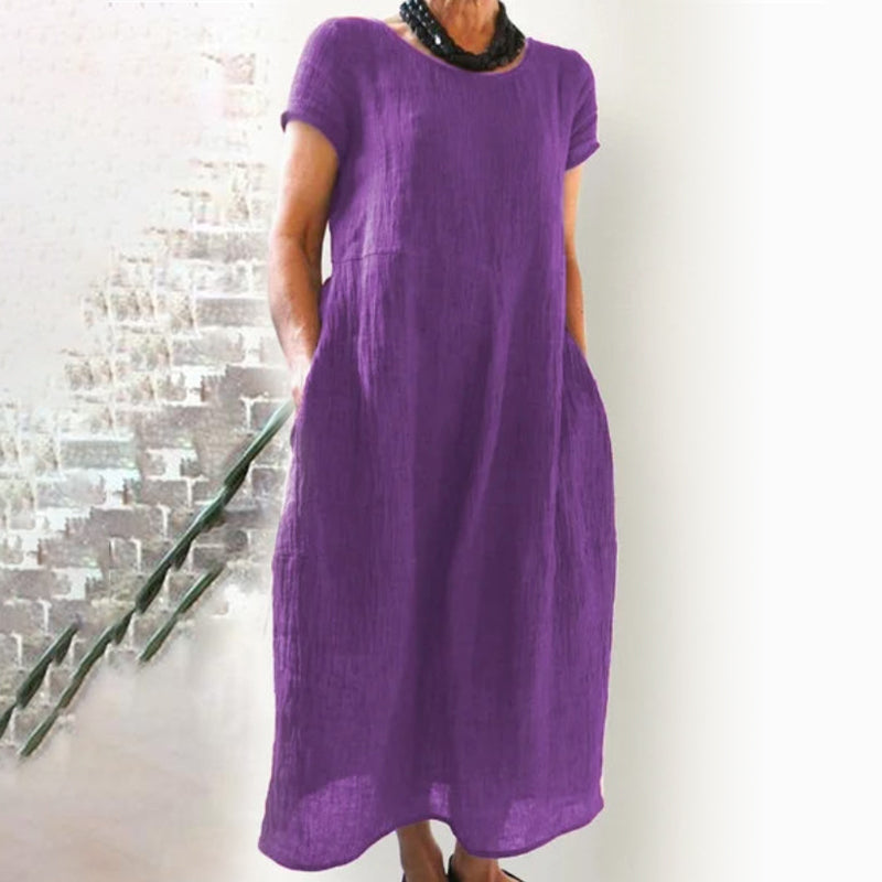 Robe ample couleur unie