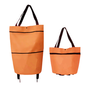 Sac fourre-tout pliable pour chariot de courses