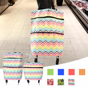 Sac fourre-tout pliable pour chariot de courses