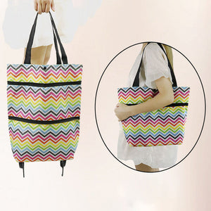 Sac fourre-tout pliable pour chariot de courses