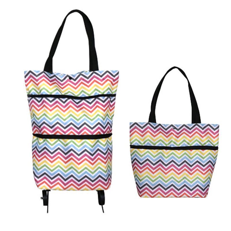 Sac fourre-tout pliable pour chariot de courses