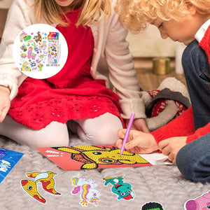 Peinture au diamant de dessin animé bricolage pour les enfants